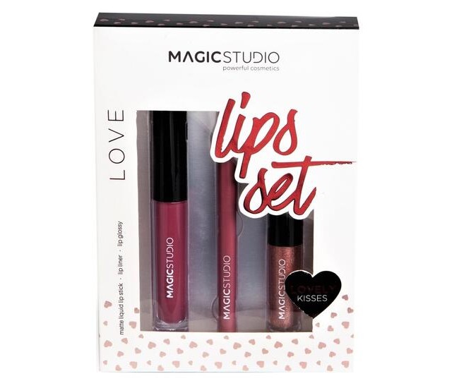 Set gloss buze Love lips Magic Studio 50568