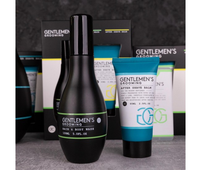 Set de ingrijire pentru barbati cu gel de dus si lotiune dupa barbierit, Gentlemen's grooming Accentra 6054620, 210 ml