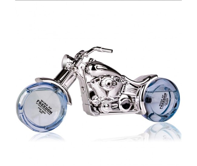 Apa de parfum pentru barbati, Wind of Freedom Silver, Accentra, 30ml zi & 50ml noapte 