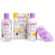 Set 4 produse cosmetice Ilove Flowers, IDC Institute 44052, purple, 600 ml