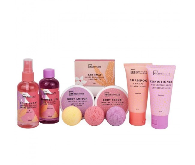 Set calatorie 10 produse cosmetice  IDC Institute 98241, 670 ml