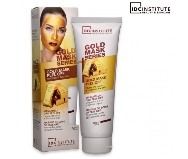 Masca pentru fata peel-off cu efect de stralucire si anti-imbatranire Gold collagen  IDC Institute 3471, 120 ml