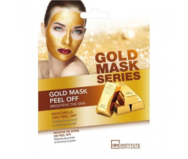 Masca pentru fata peel-off cu efect de stralucire si anti-imbatranire Gold collagen  IDC Institute 3430, 15 g