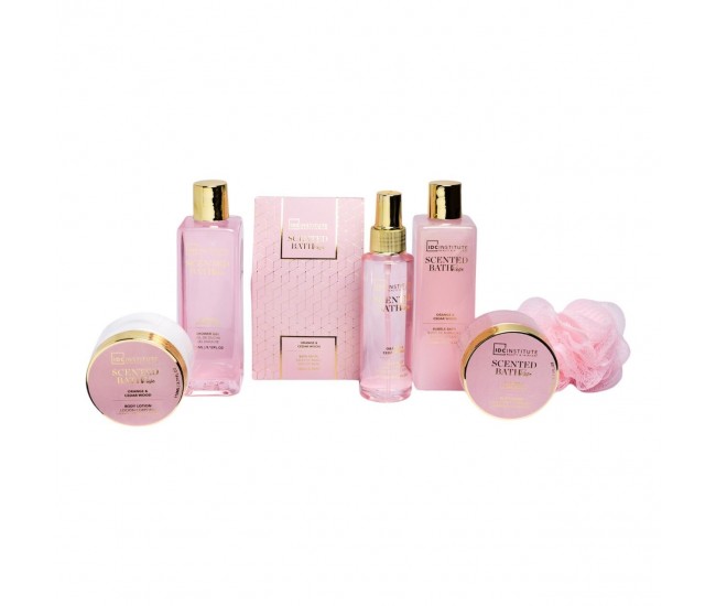 Set 7 produse de ingrijire Scented bath Rose, IDC Institute 12172, 1100 ml