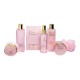 Set 7 produse de ingrijire Scented bath Rose, IDC Institute 12172, 1100 ml