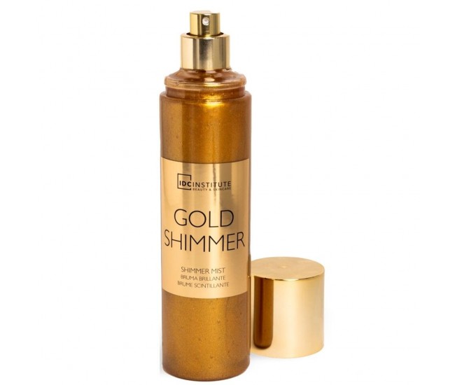 Iluminator spray pentru fata si corp Gold Shimmer, IDC Institute 99151, 150ml