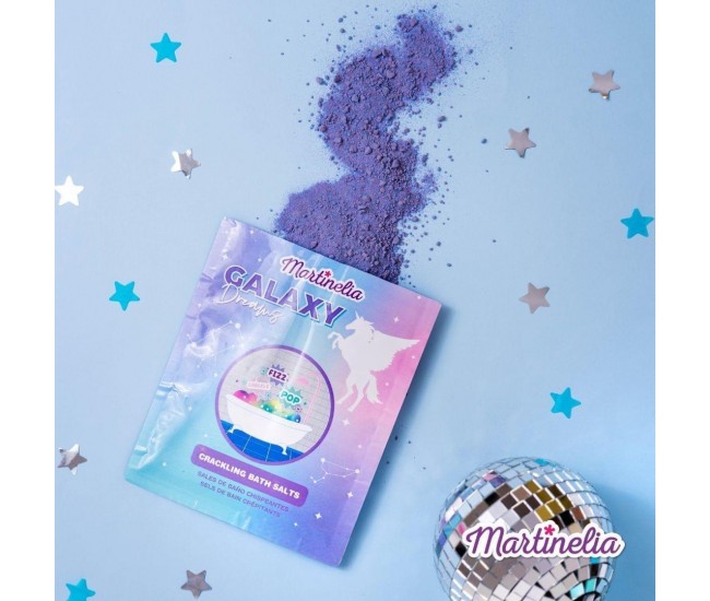 Sare de baie efervescenta pentru copii Crackling Bath Salts Galaxy Dreams, Martinelia, 90041