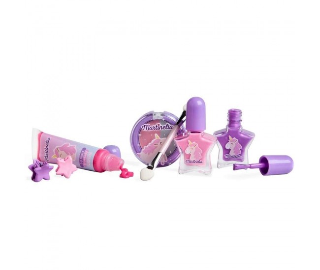 Set 7 accesorii cosmetice Little Unicorn Beauty Basics Martinelia 11955