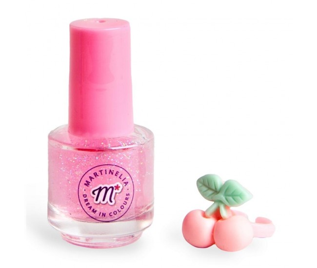 Set de lac de unghii si inel Martinelia Yummy  30610, 5ml, roz