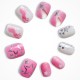 Set 10 unghii false Starshine Nails, cu adeziv Press-On, pentru fetite, Martinelia