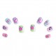 Set 10 unghii false Unicorn Nails, cu adeziv Press-On, pentru fetite, Martinelia 62500