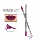 Creion pentru conturul buzelor, Contour and Matt, Revers, nr.10 Purple, mat