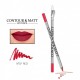 Creion pentru conturul buzelor, Contour and Matt, Revers, nr.07 Red, mat