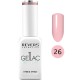 Lac de unghii Gellac 1 Step, Hybrid Effect, Non UV, Revers, 26 Roz pudra, 10 ml