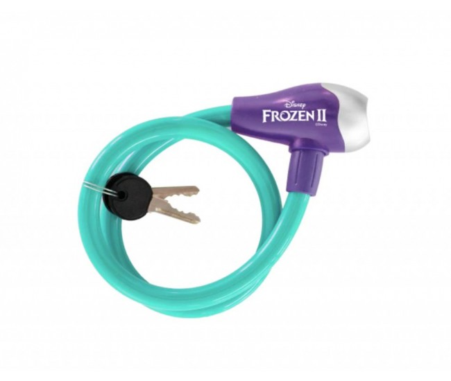 Cablu antifurt Seven Frozen 2 pentru bicicleta, turcoaz