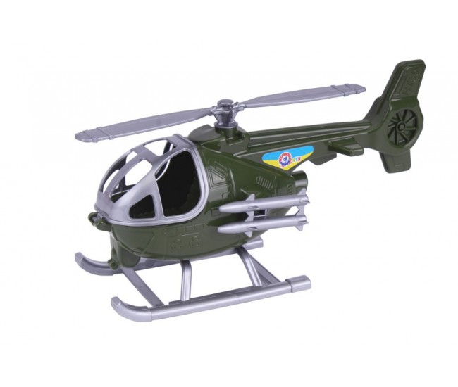 Elicopter de jucarie, Technok, 26 cm, verde militar