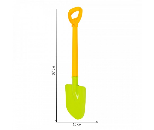 Harlet din plastic, TechnoK, (3480) 67 cm, pentru nisip, albastru