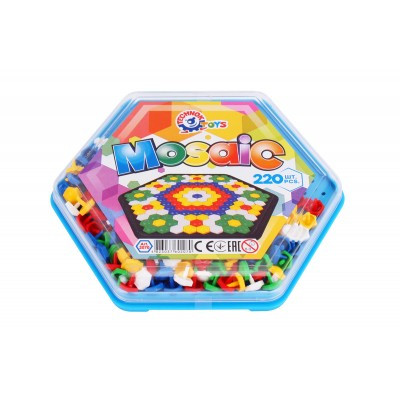 Joc educativ mozaic, TechnoK, 220 de pioneze colorate