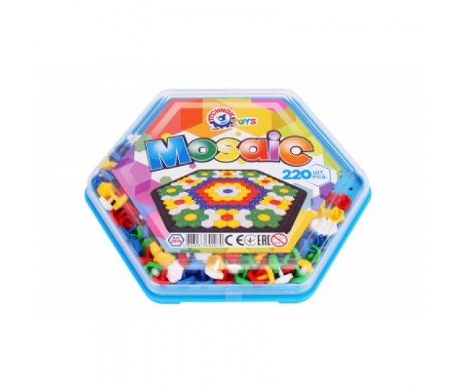 Joc educativ mozaic, TechnoK, 220 de pioneze colorate