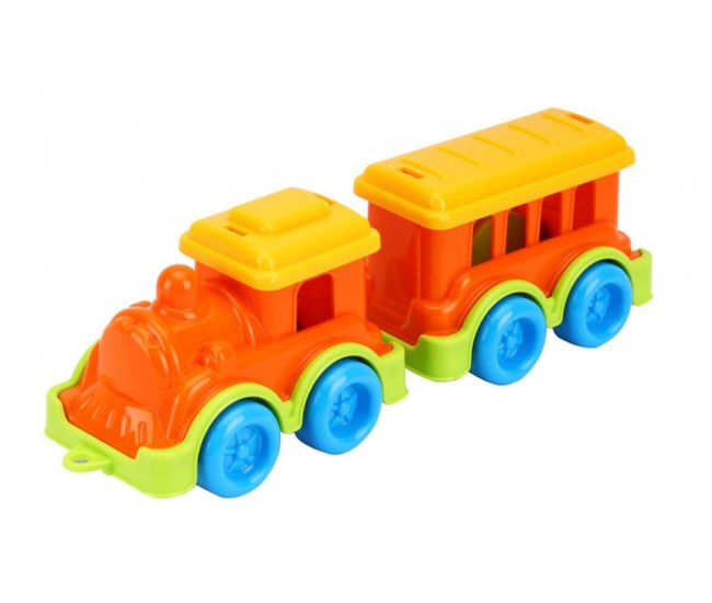 Jucarie mini trenulet, TechnoK, locomotiva cu vagon