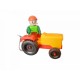 Mini tractor cu figurina, 12 cm, Lena