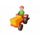 Mini tractor cu figurina, 12 cm, Lena