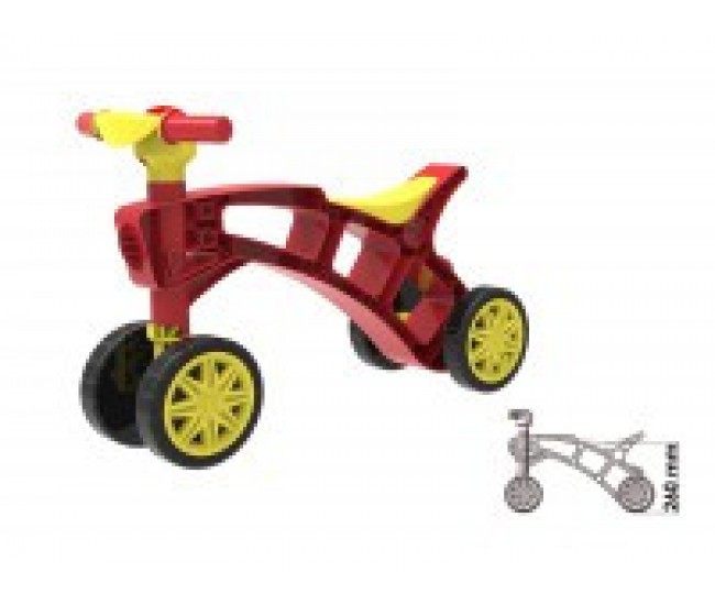 Minibike, antemergator TechnoK, (2759) cu patru roti, rosu