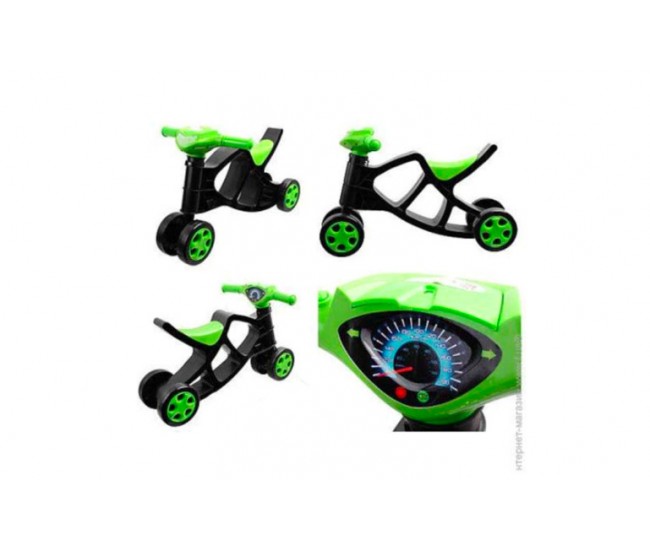 Minibike Doloni, negru cu verde