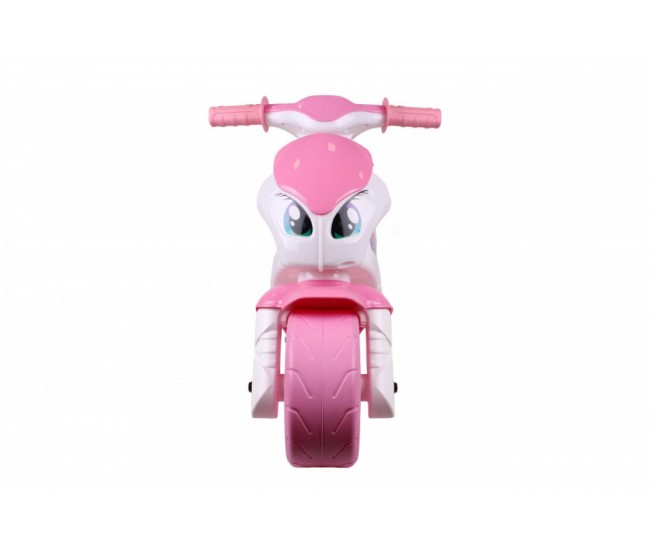 Motocicleta de curse My Little Fancy Bike, TechnoK, alb cu roz