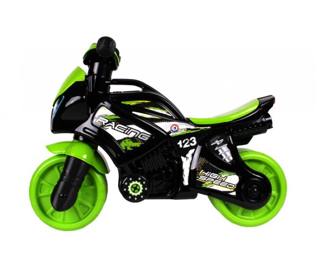 Motocicleta de curse Ride On Racing, TechnoK, cu sunete si lumini, negru