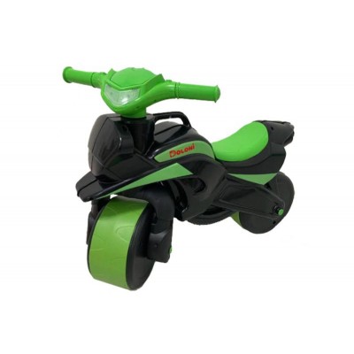 Motocicleta Ride-on de curse Doloni cu sunete si lumini, negru cu verde