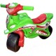 Motocicleta Ride-on de curse Doloni cu sunete si lumini, verde cu rosu