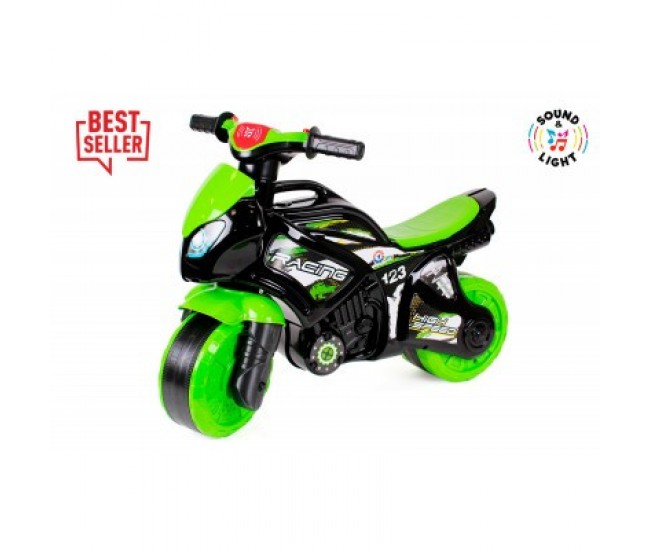 Motocicleta Ride On TechnoK, de curse cu sunete si lumini, Racing Hight Speed