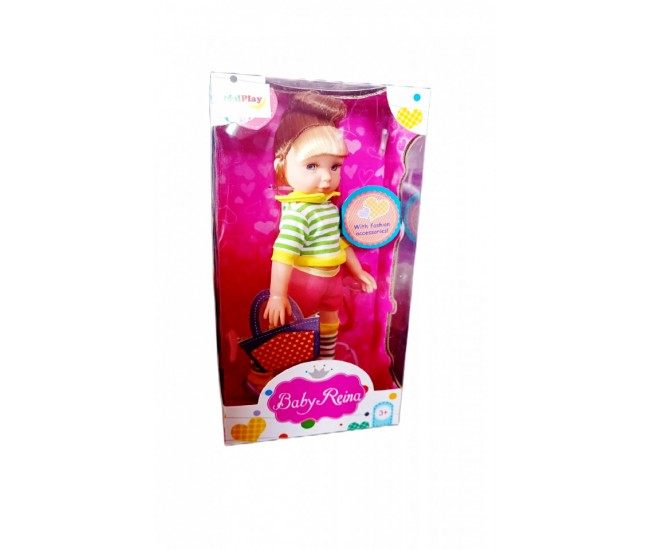 Papusa Baby Reina cu imbracaminte de sport, MalPlay, 24 cm