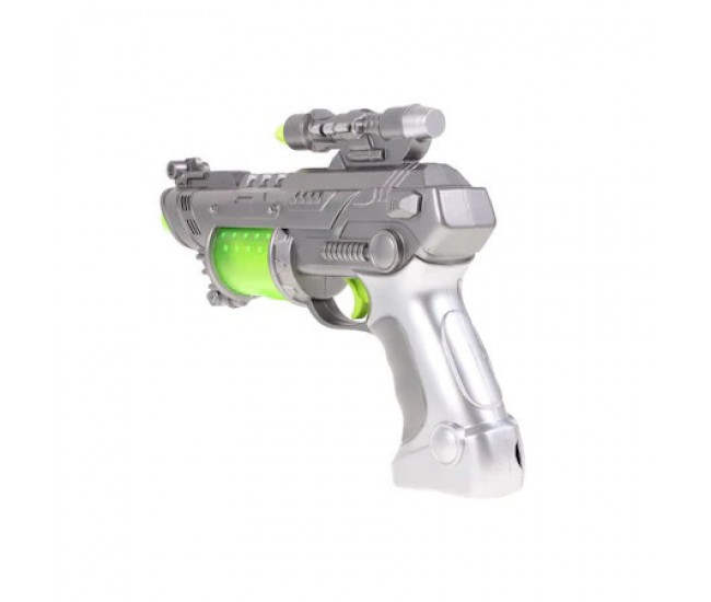 Pistol pentru copii cu sunete si lumini Galaxy Force, Malplay