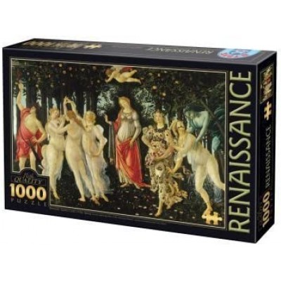 Puzzle D-toys Renaissance - Sandro Botticelli-Primavara,1000 piese