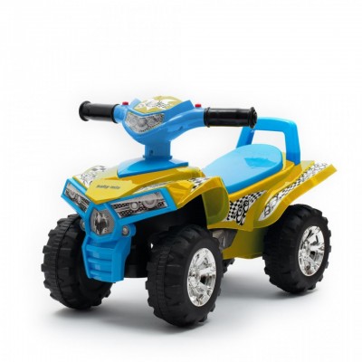 Quad premergator ride-on cu sunete si lumini, Baby Mix, galben