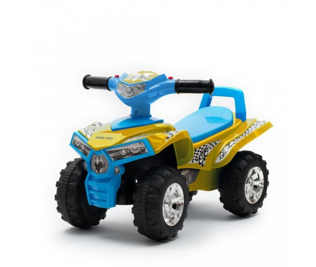 Quad premergator ride-on cu sunete si lumini, Baby Mix, galben