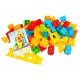 Set 90 de cuburi de constructie cu 2 masinute TechnoK