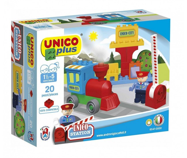 Set constructie Unico Plus, locomotiva