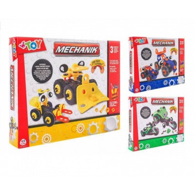 Set constructie vehicule 2 in 1, Globo Wtoy