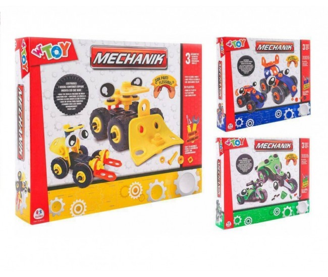 Set constructie vehicule 2 in 1, Globo Wtoy