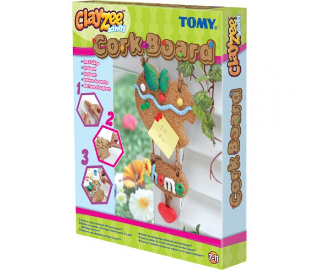 Set creatie Tomy Clayzee - Tabla din pluta