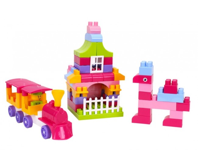 Set cuburi de constructie, Technok, 90 de piese