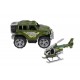 Set de 2 vehicule militare, TechnoK, masinuta de teren si elicopter