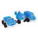 Set de 3 mini vehicule vesele, TechnoK, albastru