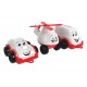 Set de 3 mini vehicule vesele, TechnoK, alb