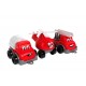 Set de 3 mini vehicule vesele, TechnoK, rosu