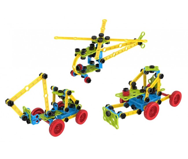 Set de construit vehicule, TechnoK, 6 modele, 139 de piese