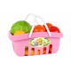 Set de fructe in cos de picnic verde, Technok, (5354), 17 piese